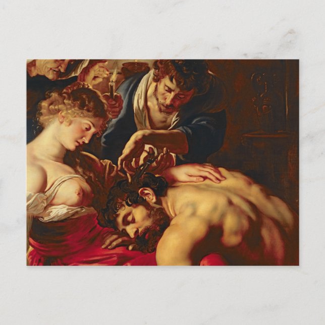Samson und Delilah, c.1609 Postkarte (Vorderseite)