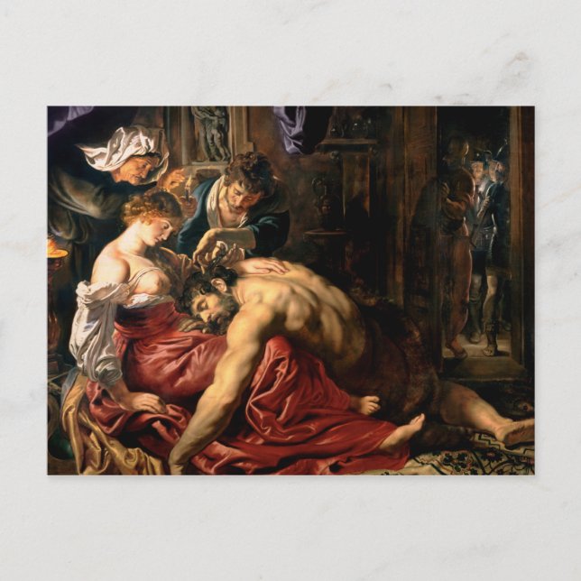 Samson und Delilah, c.1609 Postkarte (Vorderseite)