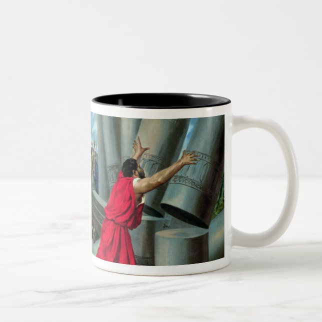 Samson und Delilah Zweifarbige Tasse (Rechts)