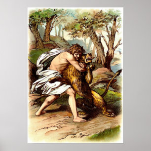 Samson und der Löwe Poster