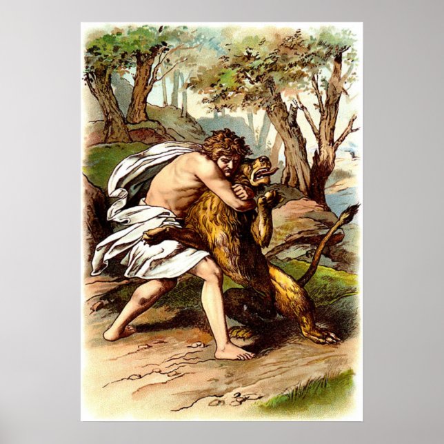 Samson und der Löwe Poster (Vorne)