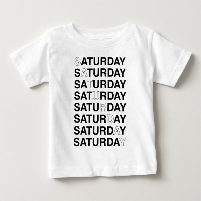 Samstag Baby T-shirt (Vorderseite)