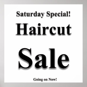 Samstag Haircut Verkauf Poster Matte