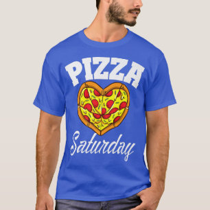Samstag Pizza Nacht Lustiger Pizza-Liebhaber Fast  T-Shirt