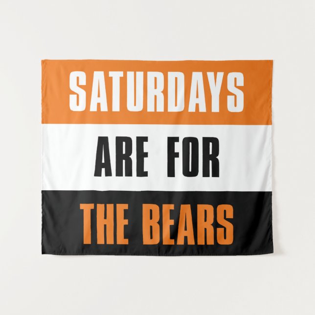 Samstag sind für The Bears, Mercer University Wandteppich (Vorderseite (Horizontal))
