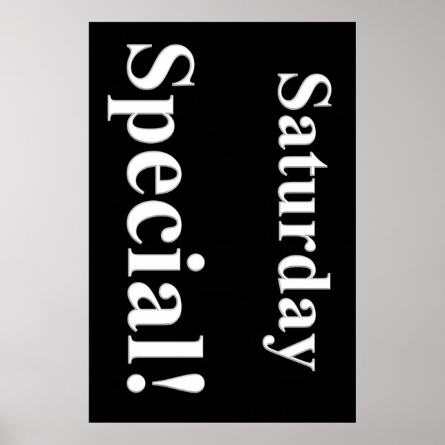 Samstag Special Beauty Salon Poster (Vorne)