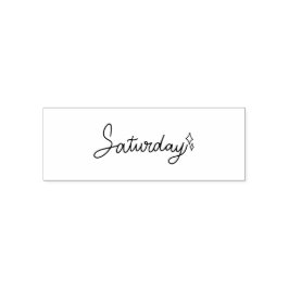Samstag-Wochentag-Journal-Design Permastempel