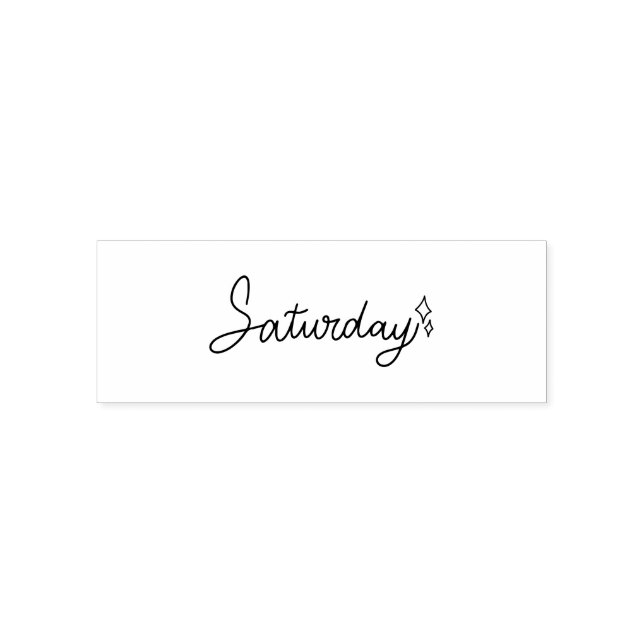 Samstag-Wochentag-Journal-Design Permastempel (Design)