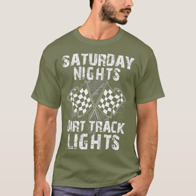 Samstagabend Fahrer für die Fernfahrscheinwerfer T-Shirt (Vorderseite)