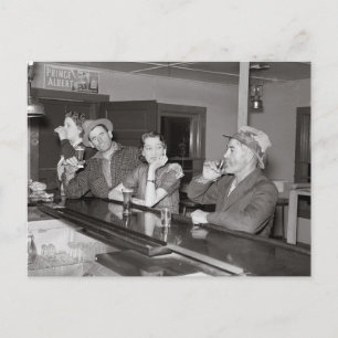 Samstagabend im Saloon, 1937 Postkarte