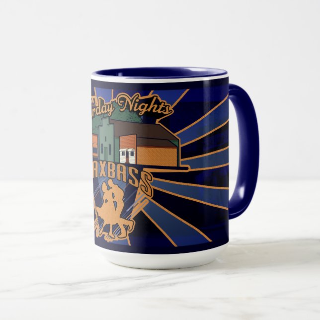 Samstagabende in Maxbass Tasse (VorderseiteRechts)
