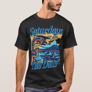 Samstage Für Väter Lustiges Angeln Vatertag T-Shirt