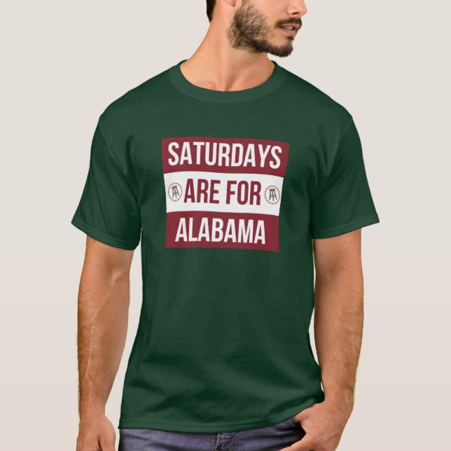 Samstage sind für Alabama T-Shirt (Vorderseite)
