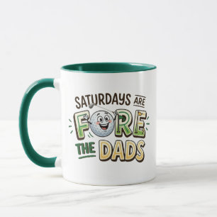 Samstage sind für den Papa Becher - Lustiges Golf Tasse