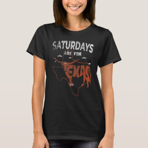 Samstage sind für Longhorn Texas Trendy Austin Pri T-Shirt