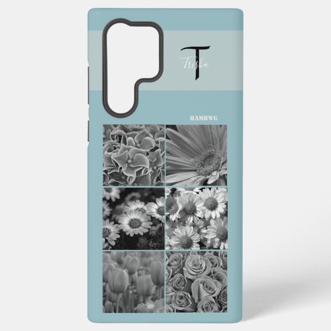 Samsung Foto und Monogram Handy Case HAMbyWG Samsung Galaxy Hülle (Rückseite)