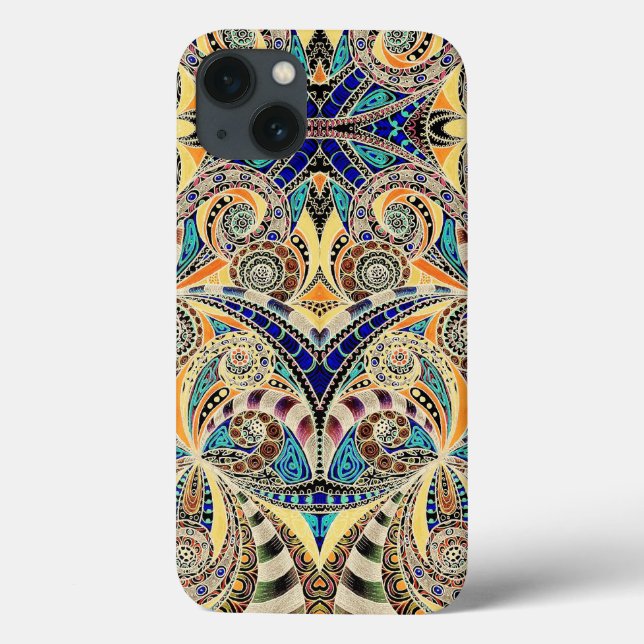 Samsung G Note 4 Zeichnend floral Case-Mate iPhone Hülle (Rückseite)