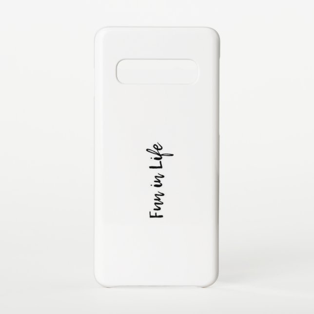 Samsung Galaxy S10 Hülle Fun in Life  Samsung Galaxy Hülle (Rückseite)