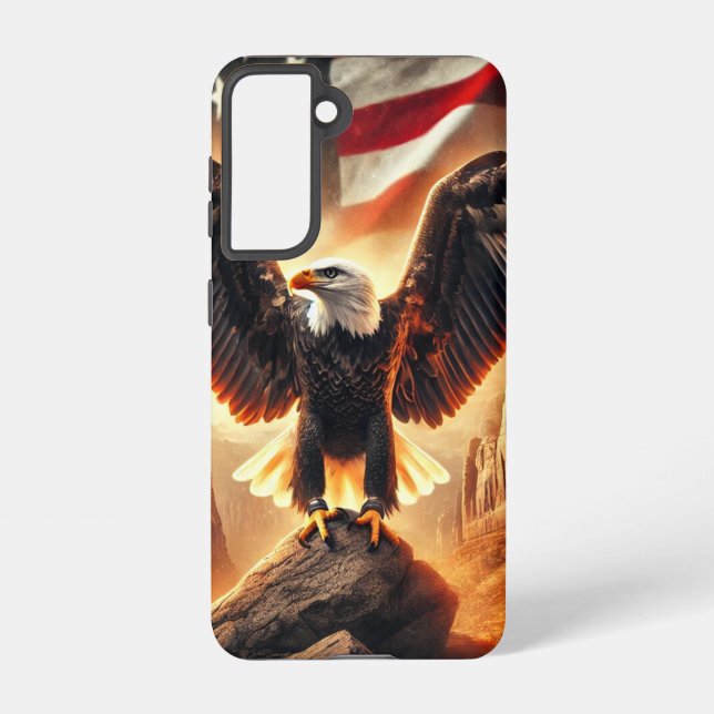Samsung Galaxy S21 Case American Eagle Hülle (Rückseite)