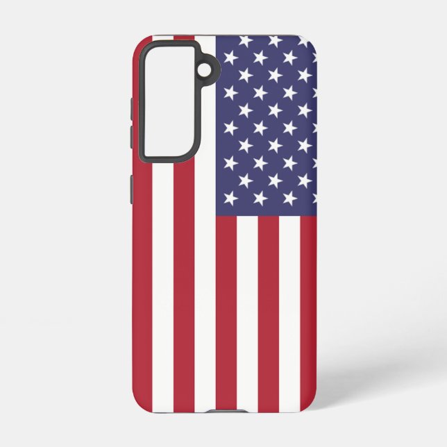 Samsung Galaxy S21 Case Flag der USA Hülle (Rückseite)
