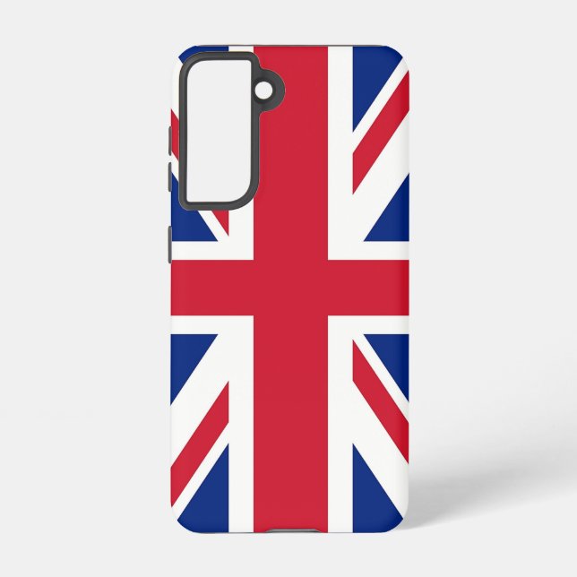 Samsung Galaxy S21 Case Flag Großbritannien Samsung Galaxy Hülle (Rückseite)