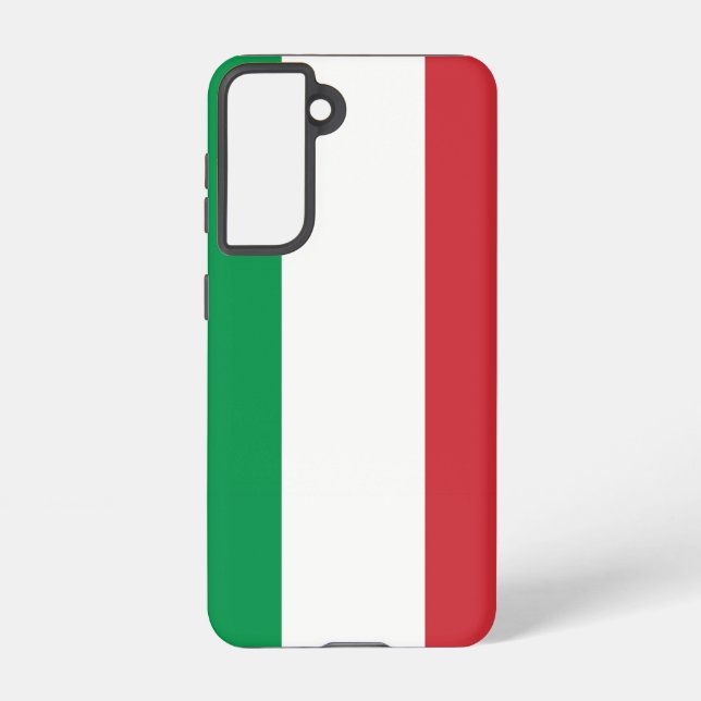 Samsung Galaxy S21 Case Flag (Italien) Samsung Galaxy Hülle (Rückseite)