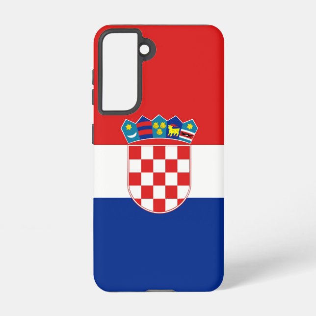 Samsung Galaxy S21 Case Flag Kroatien Samsung Galaxy Hülle (Rückseite)