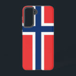 Samsung Galaxy S21 Case Flag Norwegen Samsung Galaxy Hülle<br><div class="desc">Mit der exklusiven Handyabdeckung mit der fetten und ikonischen Fahne Norwegens können Sie Ihre Samsung Galaxy S21 noch weiter verbessern. Dieses Cover wurde mit Präzision und Sorgfalt erstellt und schützt nicht nur Ihr Gerät, sondern feiert auch Norwegens reichhaltiges Kulturerbe. Das Design zeigt das markante rote, weiße und blaue Kreuz, das...</div>