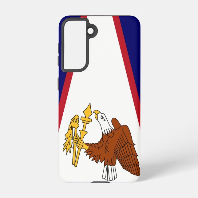 Samsung Galaxy S21 Case Flag of American Samoa Samsung Galaxy Hülle (Rückseite)