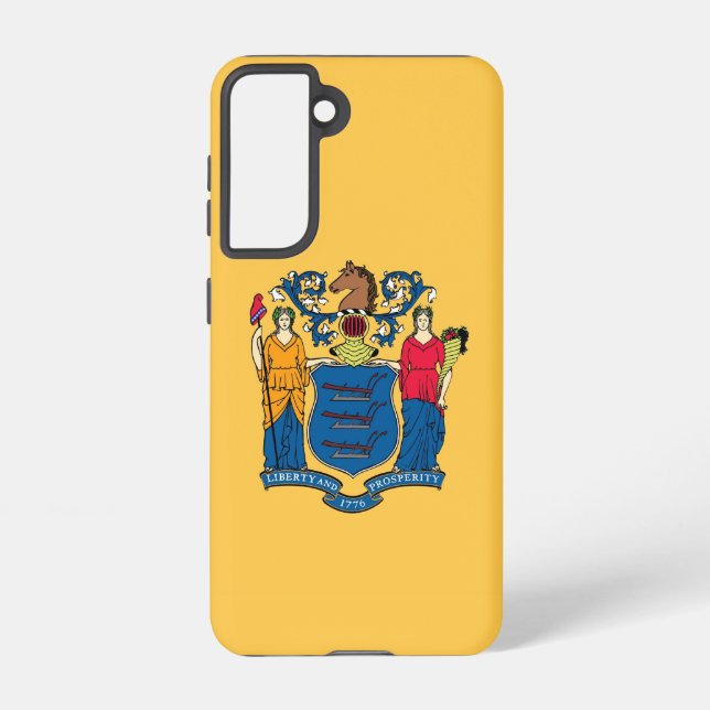 Samsung Galaxy S21 Case Flag of New Jersey Hülle (Rückseite)