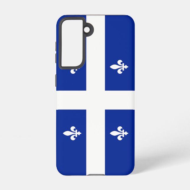Samsung Galaxy S21 Case Flag of Quebec, Canada Samsung Galaxy Hülle (Rückseite)