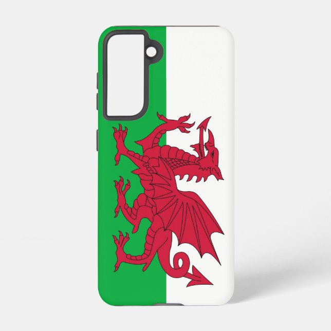 Samsung Galaxy S21 Case Flag of Wales Samsung Galaxy Hülle (Rückseite)