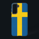 Samsung Galaxy S21 Case Flag (Schweden) Samsung Galaxy Hülle<br><div class="desc">Das Samsung SGH-E100 ist ein neues Design, das sich durch seine kompakte Bauweise und die elegante und elegante Optik auszeichnet. Dieses Cover wurde mit viel Liebe zum Detail gestaltet und zeigt stolz das ikonisch gelbe Kreuz auf blauem Hintergrund der schwedischen Flagge, das die Geschichte, Kultur und Werte der Nation symbolisiert....</div>