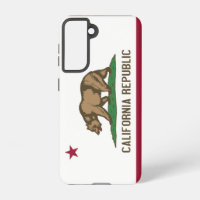 Samsung Galaxy S21 Case Flag von Kalifornien USA.