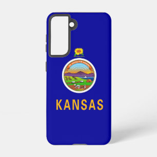 Samsung Galaxy S21 Case Flag von Kansas, USA Hülle