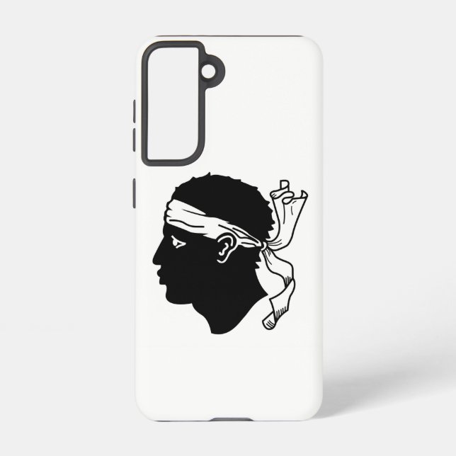 Samsung Galaxy S21 Case Flag von Korsika, Frankrei Hülle (Rückseite)
