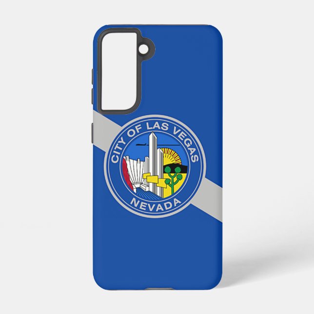Samsung Galaxy S21 Case Flag von Las Vegas, Nevada Hülle (Rückseite)