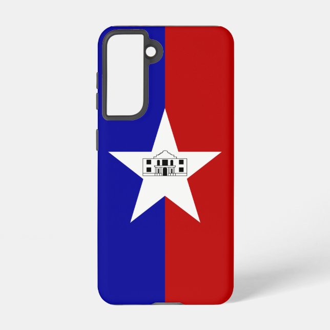 Samsung Galaxy S21 Case Flag von San Antonio Hülle (Rückseite)