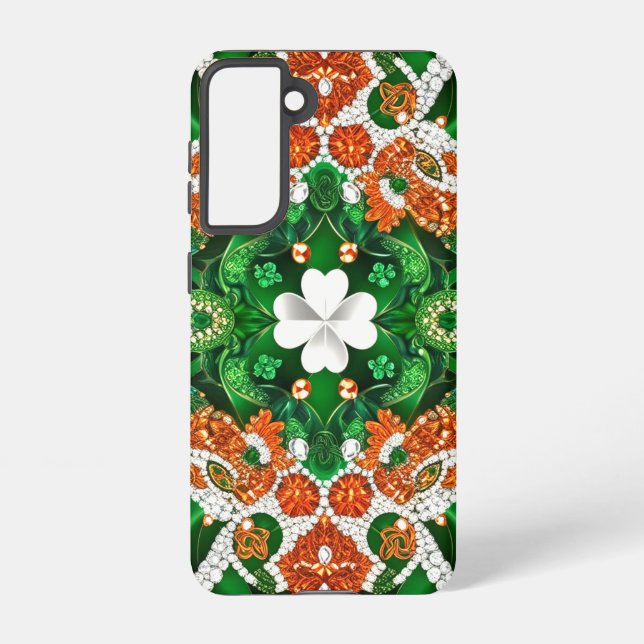 Samsung Galaxy S21 Case Irish Colors Samsung Galaxy Hülle (Rückseite)
