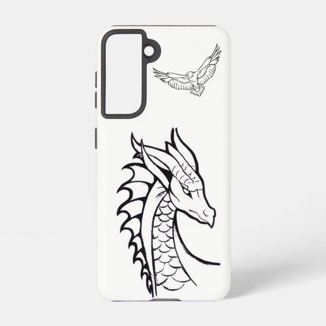 Samsung Galaxy S21 Drachen-Hüllen Hülle (Rückseite)