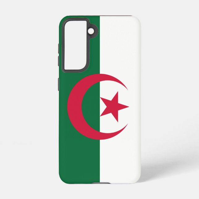 Samsung Galaxy S21 Fall Flag Algerien Hülle (Rückseite)