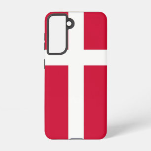 Samsung Galaxy S21 Fallflagge von Dänemark Hülle