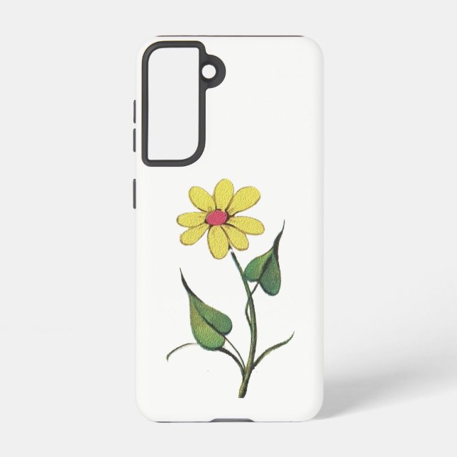 SAMSUNG GALAXY S21 Handy Case ÖKO BLUME STILE Samsung Galaxy Hülle (Rückseite)