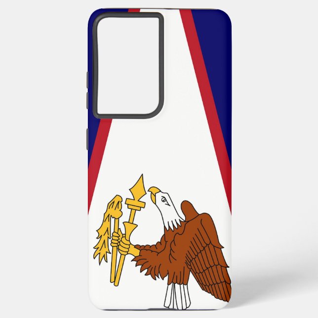 Samsung Galaxy S21 Plus Case American Samoa Flagge Samsung Galaxy Hülle (Rückseite)