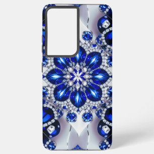 Samsung Galaxy S21 Plus Case Blue White Colors Hülle