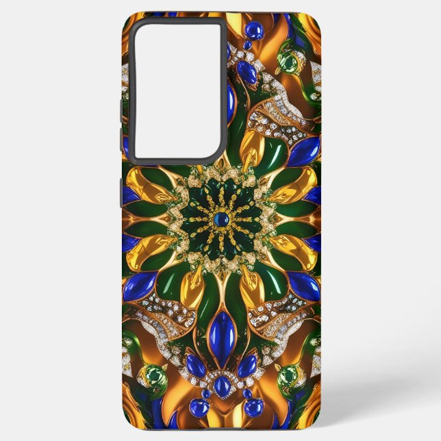 Samsung Galaxy S21 Plus Case Brasilien Farben Hülle (Rückseite)