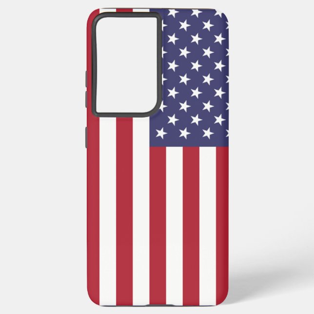 Samsung Galaxy S21 Plus Case Flag der USA. Samsung Galaxy Hülle (Rückseite)