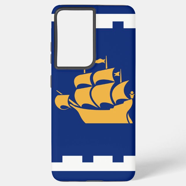 Samsung Galaxy S21 Plus Case flag of Quebec City Hülle (Rückseite)