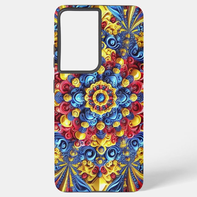 Samsung Galaxy S21 Plus Fall Rumänische Farben Hülle (Rückseite)