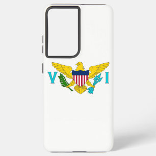Samsung Galaxy S21 Plus Fallflagge der Jungfrau Is Hülle